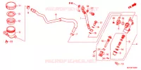 MAITRE CYLINDRE DE FREIN ARRIERE pour Honda CROSSRUNNER 800 WHITE de 2012