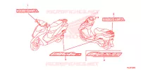 AUTOCOLLANTS pour Honda ELITE 125 de 2014