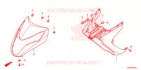 CARENAGE AVANT pour Honda ELITE 125 de 2014