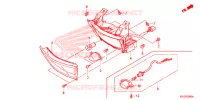FEU ARRIERE pour Honda ELITE 125 de 2014
