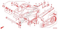 BRAS OSCILLANT pour Honda CBR 1000 RR ABS BLACK de 2012