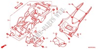 GARDE BOUE ARRIERE (CBR1000RA/SA) pour Honda CBR 1000 RR ABS NOIRE de 2012