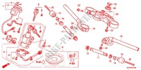 GUIDON   TE DE FOURCHE (CBR1000RRC/D/RAC/D) pour Honda CBR 1000 RR ABS NOIRE de 2012