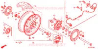ROUE ARRIERE pour Honda CBR 1000 RR FIREBLADE TRICOLORE de 2014