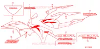 AUTOCOLLANTS (1) pour Honda CBR 1000 RR ABS REPSOL de 2009