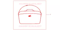 SAC INTERIEUR DE TOP CASE pour Honda CB 500 de 2000