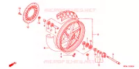 ROUE AVANT pour Honda CB 500 de 2000