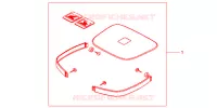 GARNITURES TOP CASE R218 pour Honda CB 500 de 2000
