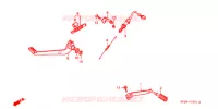 PEDALE (2) pour Honda CB 500 de 2000