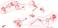 CLIGNOTANT pour Honda SHADOW VT 750 de 2001