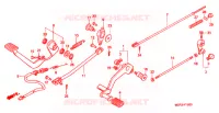PEDALE pour Honda SHADOW VT 750 de 2001