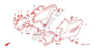 COUVERCLES LATERAUX (CB1300/A/S/SA) pour Honda CB 1300 ABS WHITE de 2005
