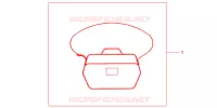 SAC INTERIEUR DE TOP CASE pour Honda SH 125 S TOP CASE de 2008