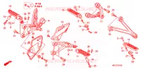 REPOSE PIED pour Honda CBR 1000 RR FIREBLADE de 2009