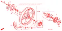 ROUE ARRIERE pour Honda CBR 125 de 2009