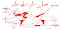 MARQUE/RAYURE  pour Honda CBR 125 de 2009