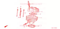 CYLINDRE   CULASSE pour Honda 50 GYRO X STANDARD de 2005