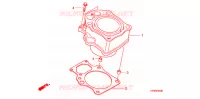 CYLINDRE pour Honda FOURTRAX 420 RANCHER 4X4 Manual Shift RED de 2010