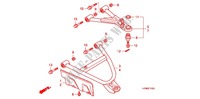 TRIANGLES AVANT (4WD) pour Honda FOURTRAX 420 RANCHER 4X4 Manual Shift RED de 2010