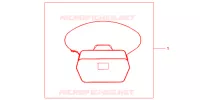 SAC INTERIEUR DE TOP CASE pour Honda CBF 1000 F ABS de 2010