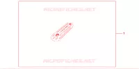 CAPOT ECHAPPEMENT ARGENT pour Honda ZOOMER 50 de 2004