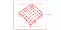 FILET BAGAGES NOIR pour Honda ZOOMER 50 de 2004