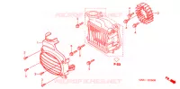 VENTILATEUR ET COUVERCLE DE RADIATEUR pour Honda ZOOMER 50 de 2004