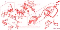 FEU ARRIERE  pour Honda SHADOW VT 750 Hamamatsu factory de 2001