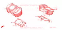 CYLINDRE pour Honda SHADOW VT 750 de 2001