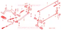 PEDALE pour Honda SHADOW VT 750 de 2001