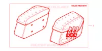 SACOCHES VT1100C3 LOGO ACE pour Honda SHADOW VT 750 de 2001