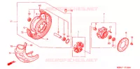ROUE ARRIERE pour Honda SHADOW VT 750 de 2001