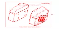 SACOCHES VT1100C3 LOGO ACE pour Honda SHADOW VT 750 de 2001
