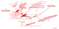 AUTOCOLLANTS pour Honda CBF 125 de 2012