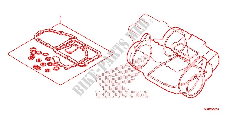 POCHETTE DE JOINTS B pour Honda CBR 1000 RR ABS REPSOL de 2016