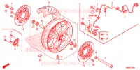 ROUE AVANT pour Honda CBR 1000 ABS BLACK de 2016