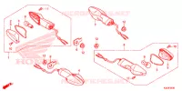 CLIGNOTANT pour Honda CBR 250 R ABS de 2016