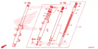FOURCHE pour Honda CBR 250 R ABS de 2016