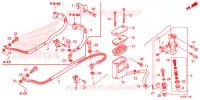 MAITRE CYLINDRE DE FREIN ARRIERE pour Honda CBR 250 R ABS de 2016