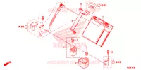 BATTERIE pour Honda CBR 250 R de 2016
