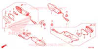CLIGNOTANT pour Honda CBR 250 R BLACK de 2016