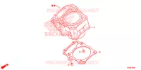 CYLINDRE pour Honda CBR 250 R BLACK de 2016
