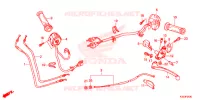 LEVIER DE GUIDON   CABLE   COMMODO pour Honda CBR 250 R BLACK de 2016