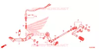 PEDALE pour Honda CBR 250 R BLACK de 2016