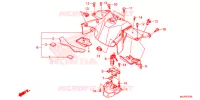 CACHE CENTRAL pour Honda NC 750 POLICE YB de 2016