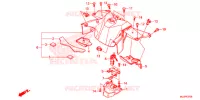 CACHE CENTRAL pour Honda NC 750 POLICE de 2016