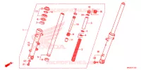 FOURCHE pour Honda NC 750 S ABS de 2016