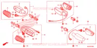 CLIGNOTANT pour Honda NX4 FALCON 400 Fi de 2014