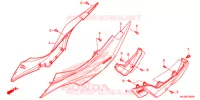 COUVERCLES LATERAUX pour Honda NX4 FALCON 400 Fi de 2014
