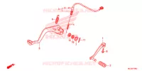 PEDALE pour Honda NX4 FALCON 400 Fi de 2014